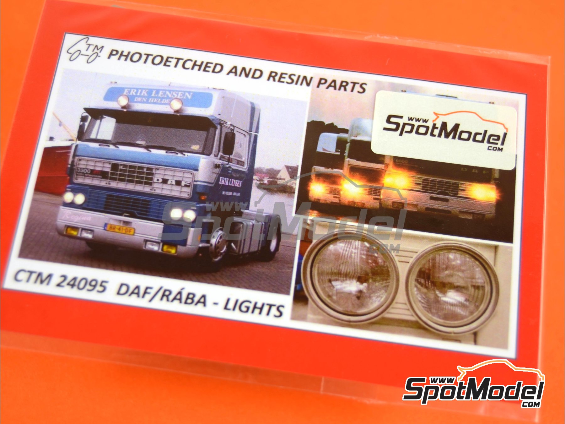 Czech Truck Model CTM24095: Lights 1/24 scale - DAF and RÁBA - for